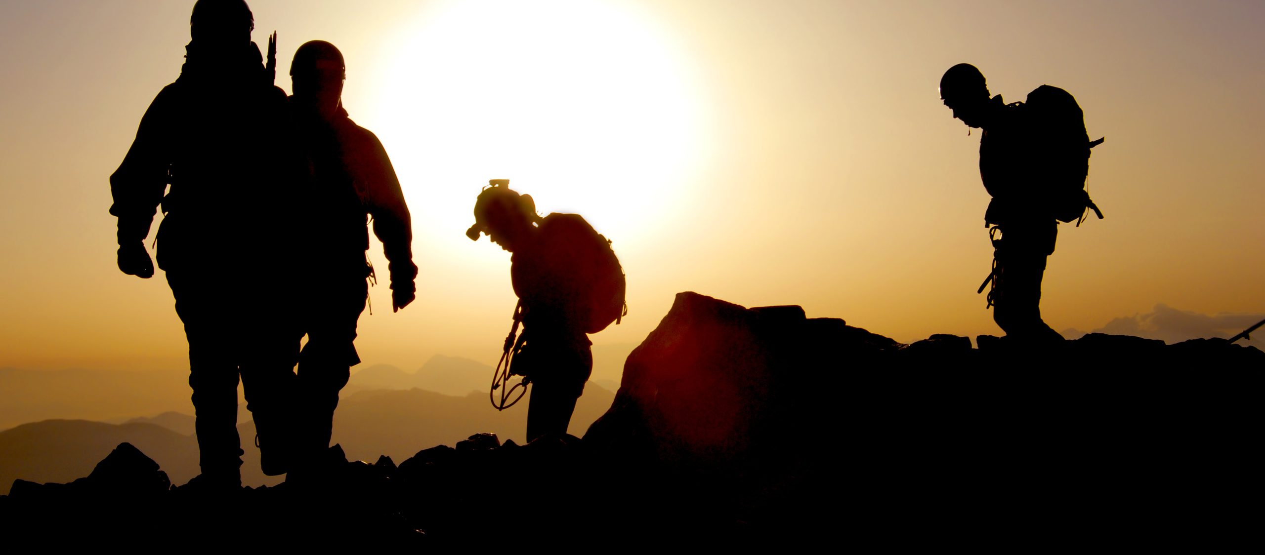 bigstockphoto Group of mountaineers on the r 763397