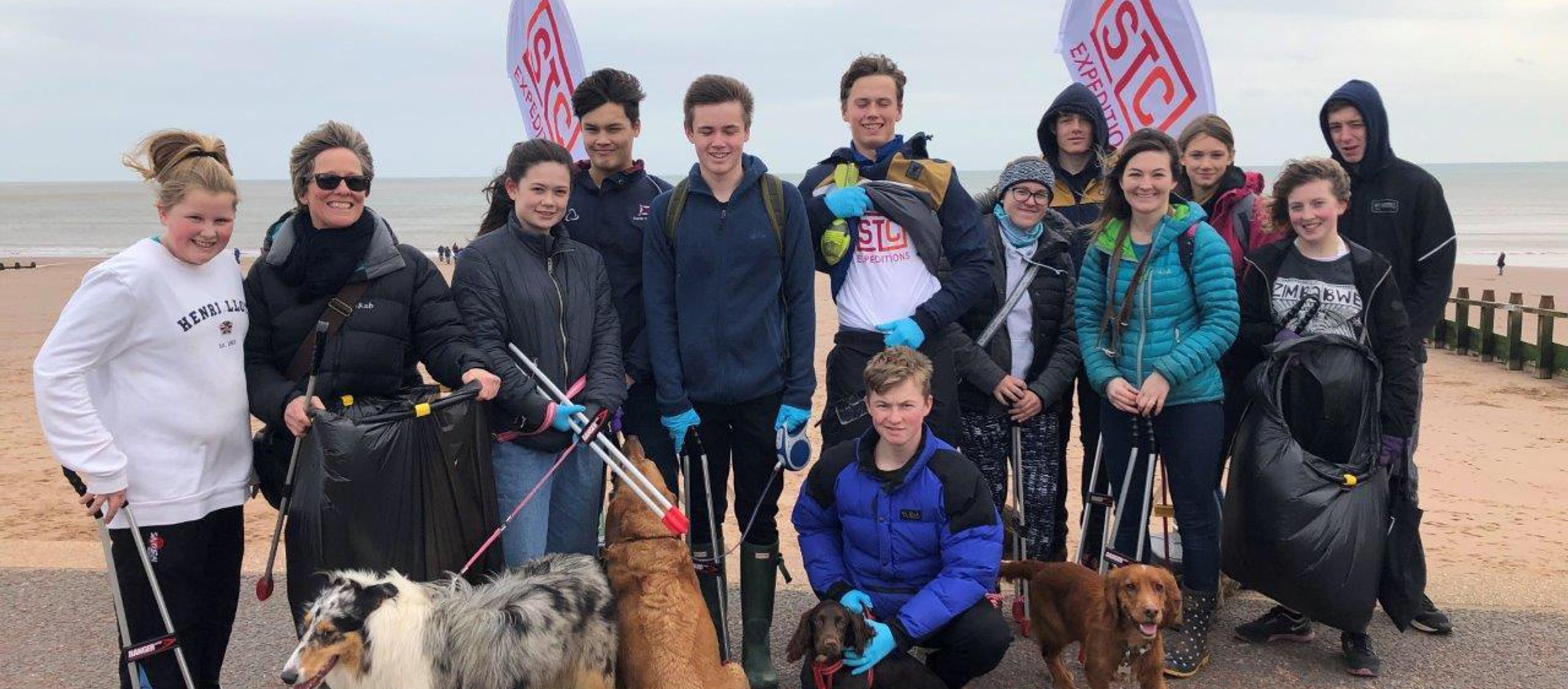Group Shot Beach Clean